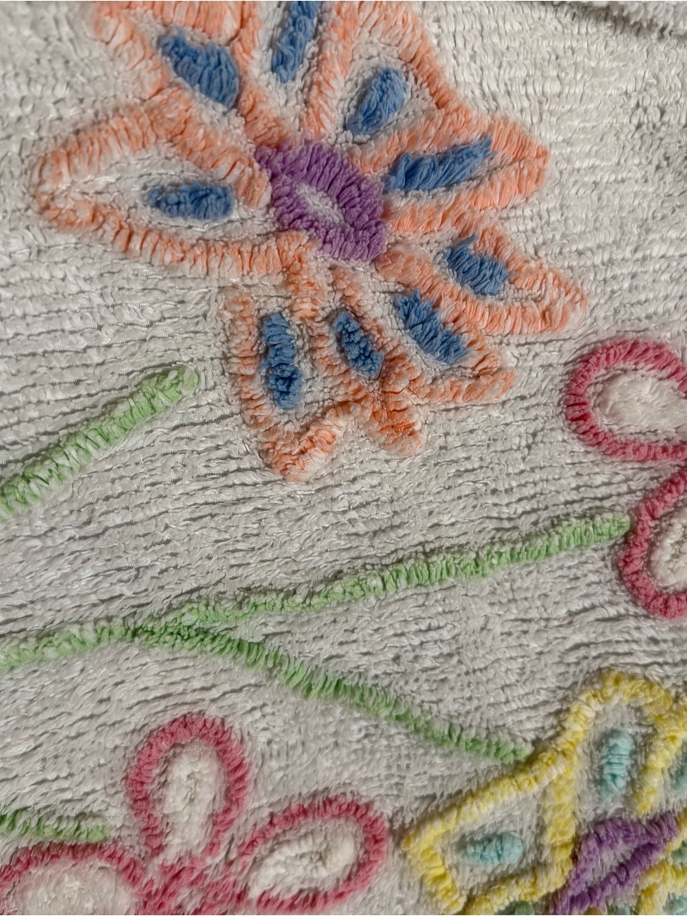 Canyon Group Vintage Chenille Floral Robe size L - Picture 7 of 15